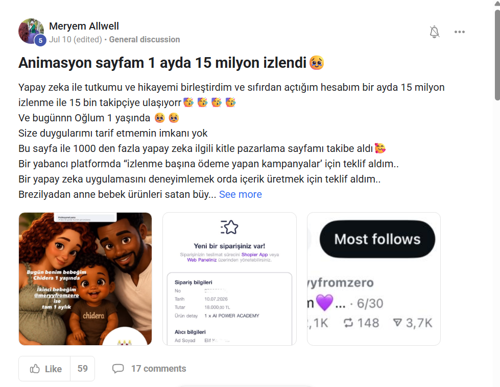 AI Power Academy öğrenci deneyimi