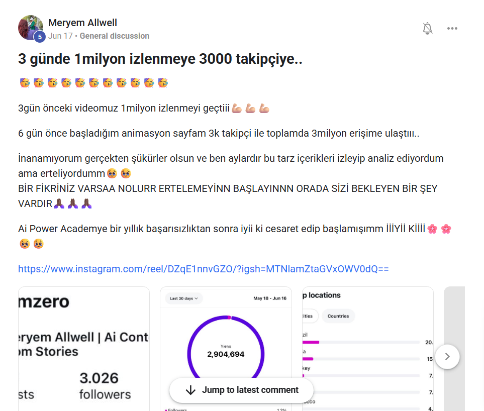 AI Power Academy öğrenci deneyimi