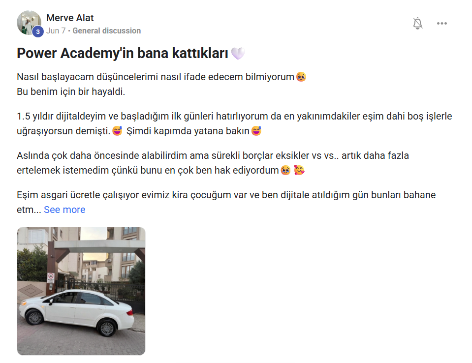 AI Power Academy öğrenci deneyimi