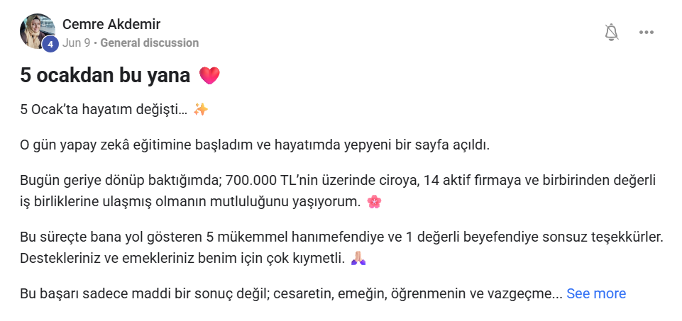 AI Power Academy öğrenci deneyimi