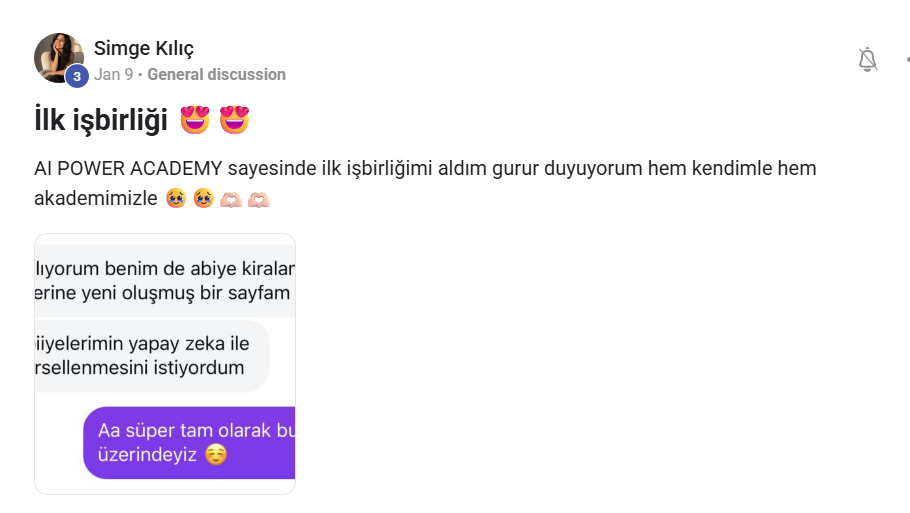 AI Power Academy öğrenci deneyimi