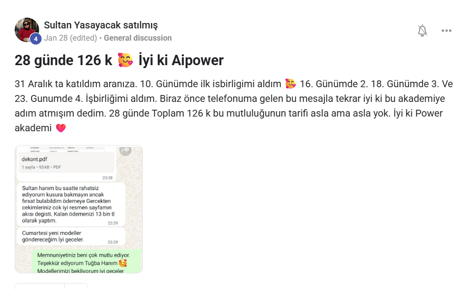 AI Power Academy öğrenci deneyimi